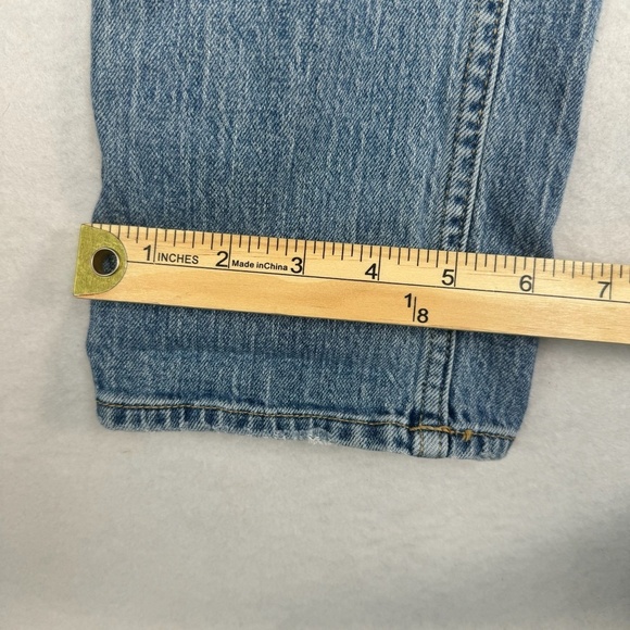 H&M Conscious Straight Leg Button Fly Jeans Womens Size 6 Light Wash Mid Rise - Picture 12 of 14